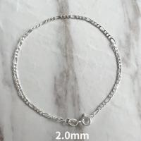 ราคา S925 สร้อยข้อมือเงินสเตอร์ลิง Unisex Figaro โซ่สุภาพสตรีแฟชั่นอุปกรณ์เสริม Link Chain สร้อยข้อมือเครื่องประดับ (44459612298)