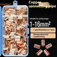 ราคา <Honeyheart> 125/250/414/578 ชิ้น Non ฉนวนไฟฟ้า Butt Terminal Assortment Kit Wire Ferrules ชุด 7 ขนาดทองแดง Crimp Connector Nice (24947763996)
