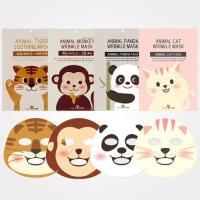 ราคา Animal Mask Pack [PANDA/CAT/TIGER/MONKEY] Moisture,Whitening,Soothing,Wrinkle Mask 25ml [Organic Farm&Co] (26082737083)