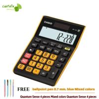 ราคา เครื่องคิดเลข ดำ-เหลือง คาสิโอ MP-12R แถมฟรี ปากกาลูกลื่น 0.7 มม. สีน้ำเงิน คละสี ควอนตั้ม Sense 4 ด้าม (1662100598)