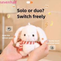 ราคา SEVENHALF Drooping Ear Rabbit Plush Doll, Sound Music Toys Induction Rhythm Piano Lop-eared Rabbit Plush Toys, นุ่มแบบพกพาสบาย Induction Beat Doll กระเป๋าเป้สะพายหลังตกแต่ง (48750656600)