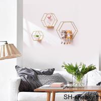 ราคา 1/2 3 ชิ้นชั้นวางของติดผนังหกเหลี่ยมตกแต่งและจัดเก็บการทํางานสําหรับกระถางต้นไม้เทียนและหนังสือ (44852039990)