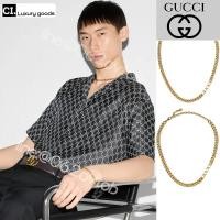 ราคา shopee ใหม่ถูกที่สุดของแท้ สร้อยคอ Chain necklace with Gucci script (25990539730)