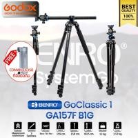 ราคา Benro Tripod GA157F B1G ขาตั้งกล้อง อเนกประสงค์ Monopod, Top View, กางราบ, กลับหัว / Godox Thailand (26986597474)