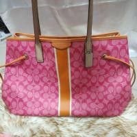 ราคา กระเป๋าสะพายไหล่ coach หนังแท้มือสองทรง shopping (27860579368)