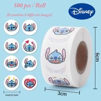ราคา 500 ชิ้น/ม้วน Disney Stitch ปิดผนึกสติกเกอร์น่ารักการ์ตูนอะนิเมะ Lilo & Stitch สติกเกอร์รอบ Diy ตกแต่งอัลบั้มไดอารี่ป้าย Graffiti (40771168082)