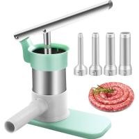ราคา ที่อัดไส้กรอก Stuffer เครื่อง 4 หลอดบรรจุเนื้อไส้กรอกเครื่องใช้ในครัวเรือนคู่มือแนวตั้งไส้กรอก (27663192763)