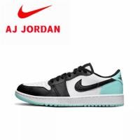 ราคา Air Jordan 1 Low Golf Copa Trend Retro SneakersBlack and WhiteMint Blue (23250404336)