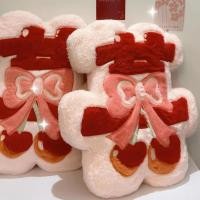 ราคา ตุ๊กตากดเตียง เชอร์รี่หมอนแต่งงานกดเตียงตุ๊กตาตุ๊กตาเบาะแต่งงานหญิงของขวัญตกแต่งห้องจัดงานแต่งงาน11.5 (57850861213)