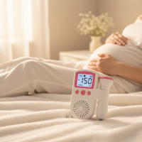 ราคา เครื่องวัดอัตราการเต้นของหัวใจขณะตั้งครรภ์: ดอปเปลอร์สําหรับทารกในครรภ์พร้อมไฟพื้นหลัง LCD, เครื่องวัดชีพจร และไม่มีรังสี (40875817633)