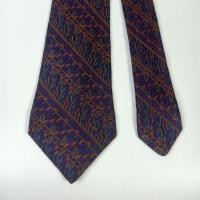 ราคา เนคไทมือสอง Dunhill Men's Silk Tie Abstract Striped Design Made in England (29740165591)