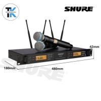 ราคา SHURE UR4D Handheld Wireless Microphone System Large 4 Channel UHF Stage Wireless Mic Elite (19869918948)