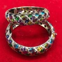 ราคา กำไลเงินแท้ พลอย นพเก้าล้อม (5712656099)