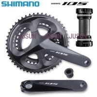 ราคา Shimano 105 FC-R7000 211 ความเร็ว 50-34T/52-36T Road Bike Crankset Hollowtech II 170 มม.SM-BBR60 ขายึดด้านล่าง (44500867357)