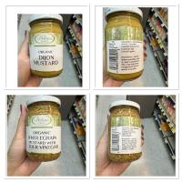 ราคา Organic Dijon Mustard ( Delouis France ) 200 G. / Wholegrain Mustard With Cider Vinegar (24764903227)