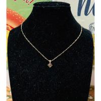 ราคา สร้อยคอแบรนด์ NINA RICCI หน้าลูกบาศก์เล็กสวย (43ซม.) คัดสรรจากประเทศญี่ปุ่น (43855937790)