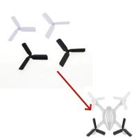ราคา Hubsan X4 H107D H107C ใบพัดโดรน 4 ชิ้น ขนาด 15 นิ้ว ไนลอนเงียน บินนิ่ง สำหรับอะไหล่โดรนของเล่น (42172783432)