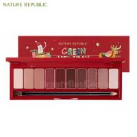 ราคา Nature republic ❤️ pro touch shadow palette 10g green holiday (1389189625)