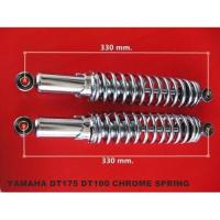 ราคา REAR SHOCK ABSORBER (330 MM.) “CHROME" SPRING For YAMAHA DT175 DT125 DT100 // โช๊คหลัง โช๊คอัพ สปริงชุบ (4540013139)