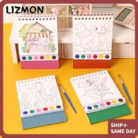 ราคา ชุดระบายสีสีน้ํา ลิซมอน สมุดระบายสีบ้าน 6 สี มินิ 20 หน้า งานฝีมือศิลปะด้วยเม็ดสีภาพวาดสมุดร่างเด็กวัยหัดเดิน (51751510370)