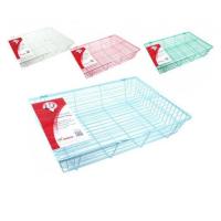 ราคา ตะกร้าเอกสารลวดเคลือบมีฝาปิดโรบิน#300คละสี (11740270606)