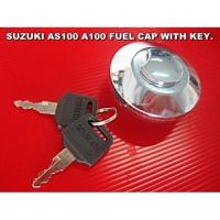 ราคา FUEL CAP with KEY "CHROME" For SUZUKI AS100 AS80 A100 A80 // ฝาถังน้ำมัน เหล็กชุบ พร้อม ลูกกุญแจ (6557030490)