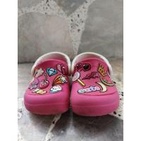 ราคา รองเท้าเด็ก crocs c5 สีชมพูบานเย็นน่ารักมาก (25567746684)