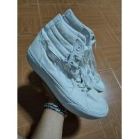 ราคา Vans หุ้มข้อสีขาวล้วน ไซร้ 38/24 มือสองของแท้ (47551441401)