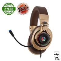 ราคา HEADSET (7.1) HP GAMING H500GS GOLD ประกัน 2Y หูฟัง หูฟังเกมมิ่ง HP (22150714170)