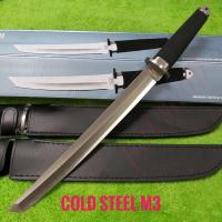 ราคา อุปกรณ์เดินป่า มีดพก มีดเดินป่า มีดทันโตะ มีดพก COLD STEEL MAGNUM TANTO M3 MADE IN JAPAN ใบเลสพร้อมซองหนัง (19754939605)