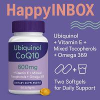 ราคา Mistaccy Ubiquinol CoQ10 600mg with Vitamin E & Omega 3-6-9 – Heart & Energy Support (60 Softgels) (45801059349)
