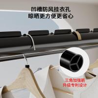 ราคา ติดตั้งฟรี กันลม ยกราวตากผ้ามือหมุนก้านคู่เดียวราวตากผ้าราวตากผ้าในร่มคันเสื้อผ้าคู่มือราวตากผ้า (51750649161)