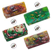 ราคา กระเป๋าสตางค์ผู้หญิงใบยาว สไตล์ 3 พับเลดี้ กระเป๋าเงินหนังปลากระเบนแท้ ลายปลาคราฟ ปลามังกร ปลาหมอสี สวยหรู ล้ำเลอค่า (4575952470)