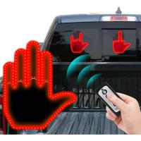 ราคา Middle Finger Car Light - Glogesture Hand Light for Car,Light Up Middle Finger for Cars Window, Led Hand Gesture with Remote,Road Rage Hand Led Sign, Fun Truck Accessories (50452127136)
