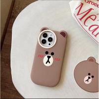 ราคา LINE FRIENDS เคสซิลิโคนนิ่ม ลายBrown, Cony สำหรับIPhone 12promax (27155340089)