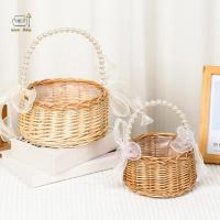 ราคา [ออนว] วิลโลว์หวายสีเหลืองการจัดดอกไม้ตะกร้าขนาดเล็กแข็งแรงทอตะกร้าหวายที่ทําด้วยมือ [ไทย] (43924114282)