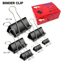 ราคา Binder Clip คลิปดำ สิงโต คลิปหนีบกระดาษ no.108-112 (12 ตัว) (7645623527)
