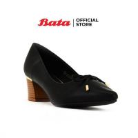 ราคา Bata รองเท้าส้นสูง LADIES HEELS Relaxole ประดับโบว์ สูง นิ้ว สีดำ รหัส 7516878 / สีเบจ รหัส 7518878 (3842176013)