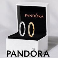 ราคา 100% PANDORA S925 แหวนเงินแท้จับคู่ Pandora Sparkling Band Ring (26430933342)