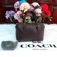 ราคา กระเป๋าถือ โค้ช หมอน Peyton Bennett Mini Satchel หมอนเล็ก 9 นิ้ว หนังแท้ หนังม้า ของแท้จาก ญี่ปุ่น (23581994557)