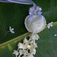 ราคา พวงมาลัยแขวนหน้ารถ พวงมาลัยไหมพรม พวงมาลัยดอกมะลิ (5543701744)