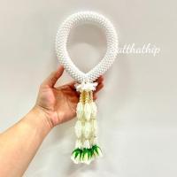 ราคา พวงมาลัย พวงมาลัยประดิษฐ์ พวงมาลัยดอกพุด พวงมาลัยดอกพุดประดิษฐ์ พวงมาลัยพลาสติก (25639994657)