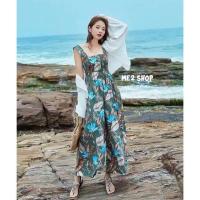 ราคา จั้มสูทลายดอกสายเดี่ยว (2523753989)