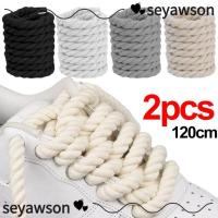 ราคา SEYAWSON เชือกผ้าฝ้ายโพลีเอสเตอร์ 2 ชิ้น 10 สี ความกว้าง 0.8 cm ความยาว 120 cm เหมาะสำหรับรองเท้าผ้าใบผู้ชายและผู้หญิง (27339537250)