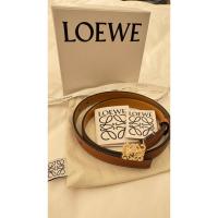 ราคา Loewe Anagram belt in pebble grain calfskin (41769191668)
