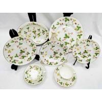 ราคา WEDGWOOD Bone China MADE IN ENGLAND จาน ชุดแก้วกาแฟ เซรามิกพรีเมี่ยม ลายดอกไม้ (20070974645)
