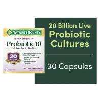 ราคา Nature's Bounty Ultra Strength Probiotic 10 Digestive Balance 20 Billion CFU (30Capsules) โพรไบโอติก (27143255196)