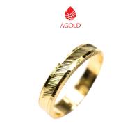 ราคา AGOLD แหวนทอง เหลี่ยมรุ้ง น้ำหนักครึ่งสลึง (1.89 กรัม) ทองคำแท้ 96.5% (1600010314)