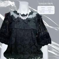 ราคา เสื้อลูกไม้สีดำ อกฟรีไซต์ 40-42 นิ้ว มีซับใน เสื้อลูกไม้แฟชั่น เสื้อผ้าผู้หญิง ผ้านิ่มใส่สบาย แขนระบาย พร้อมส่ง #02 (19654539400)