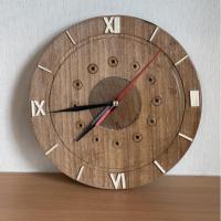 ราคา นาฬิกาไม้สัก แขวนผนัง ทรง กลม Handmade - Natural Wood (10935296279)
